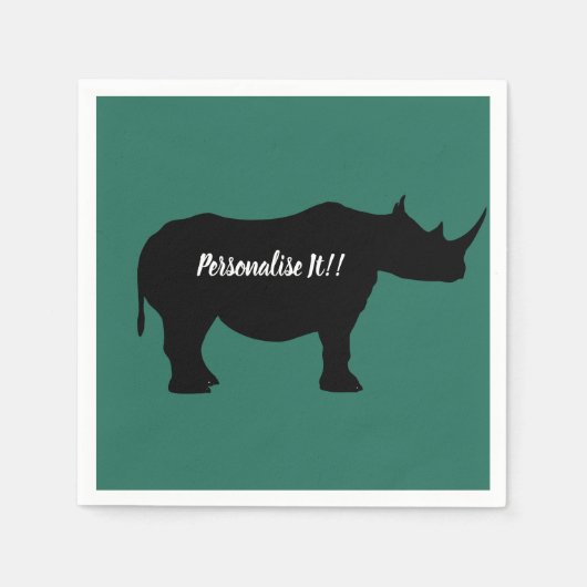 シルエットサイ スタンダードカクテルナプキン (正面)