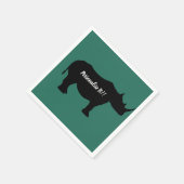 シルエットサイ スタンダードカクテルナプキン (角)