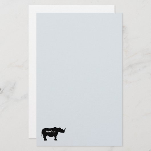 シルエットサイ 便箋 (正面/裏面)