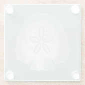 シルエットサンドドル ガラスコースター (裏面)