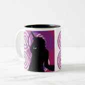 シルエットシンガーマグ ツートーンマグカップ (正面左)