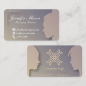 シルエットスタイルの名刺1 名刺 (正面/裏面)