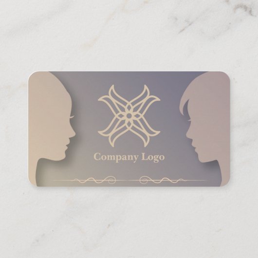 シルエットスタイルの名刺1 名刺 (裏面)