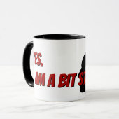 シルエットストレスヘッドおよび引用文 マグカップ (正面左)