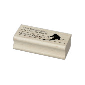 シルエットスノースキーヤー差出人住所 ラバースタンプ (スタンプ)