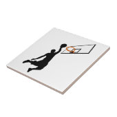 シルエットスラムダンクバスケットボール選手 タイル (側面)