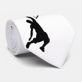 シルエットスラムダンクバスケットボール選手 ネクタイ (ロール)