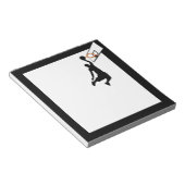 シルエットスラムダンクバスケットボール選手 ノートパッド (アングル)
