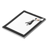 シルエットスラムダンクバスケットボール選手 ノートパッド (回転)