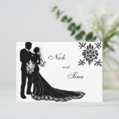 シルエットセット#3 招待状 (スタンド正面)