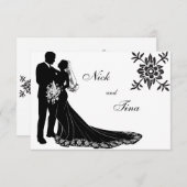 シルエットセット#3 招待状 (正面/裏面)