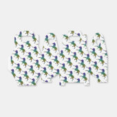 シルエットゼブラブラックとレインボー フェイバーボックス (折り畳みなし)