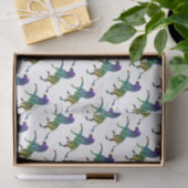 シルエットゼブラブラックとレインボー 薄葉紙 (ギフト)