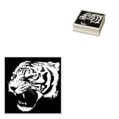 シルエットタイガーアートスタンプ ラバースタンプ (押印)