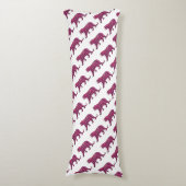 シルエットタイガーピンクとブラック ボディピロー (正面縦)