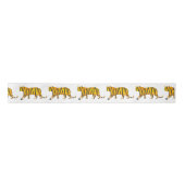 シルエットタイガーブラックとオレンジ サテンリボン (正面)