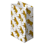 シルエットタイガーブラックとオレンジ スモールペーパーバッグ (正面アングル)