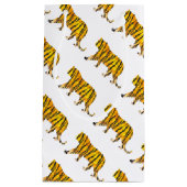 シルエットタイガーブラックとオレンジ スモールペーパーバッグ (正面)