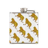 シルエットタイガーブラックとオレンジ フラスク (裏面)