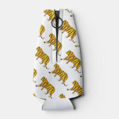 シルエットタイガーブラックとオレンジ ボトルクーラー (裏面)