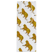 シルエットタイガーブラックとオレンジ ワインギフトバッグ (正面)