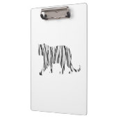 シルエットタイガーブラックとホワイト クリップボード (左)