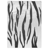 シルエットタイガーブラックとホワイト クリップボード (裏面)