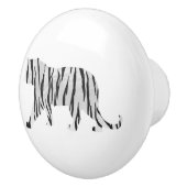 シルエットタイガーブラックとホワイト セラミックノブ (右)