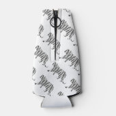 シルエットタイガーブラックとホワイト ボトルクーラー (裏面)