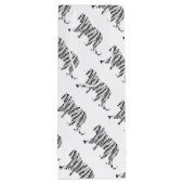 シルエットタイガーブラックとホワイト ワインギフトバッグ (裏面)