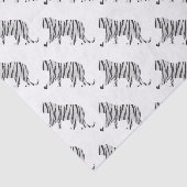 シルエットタイガーブラックとホワイト 薄葉紙 (詳細)