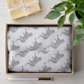 シルエットタイガーブラックとホワイト 薄葉紙 (ギフト)