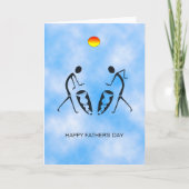 シルエットダンサーズのお祝い 父の日 カード (正面)