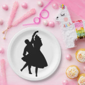 シルエットダンサー ペーパープレート (パーティー)