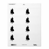 シルエットダンサー ラベル (フルシート)