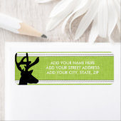 シルエットディアオングリーンホリデー住所 シール (インサイチュ)