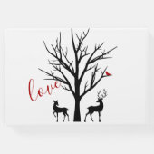 シルエットディアカップル冬の愛結婚ズ ゲストブック (裏面)