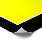 シルエットトロンボンプレーヤー、モンドリアンスタイルアート20" ポスター (角)