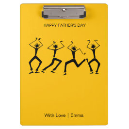 シルエットハピネスパーティーダンサーパパ クリップボード