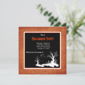 シルエットハローウィンパーティ 招待状 (スタンド正面)