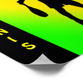 シルエットバウンスボールポスター ポスター (角)