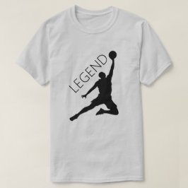 シルエットバスケットボールプレーヤー Tシャツ