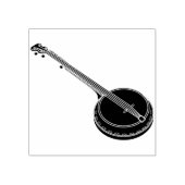 シルエットバンジョアートスタンプ ラバースタンプ (インプリント)