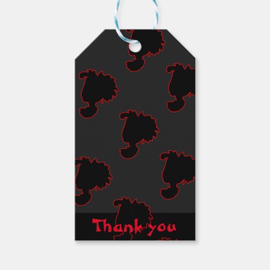 シルエットパターン ギフトタグ (正面)