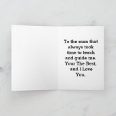 シルエットパパ歩く子グリーティングカード カード (内部)