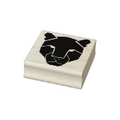 シルエットヒョウのアートスタンプ ラバースタンプ (スタンプ)