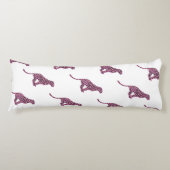 シルエットピンクとブラックヒョウ ボディピロー (正面)