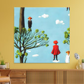 シルエットファンシー キャンバスプリント (インサイチュ (リビング))