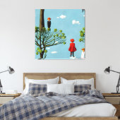 シルエットファンシー キャンバスプリント (インサイチュ (寝室))