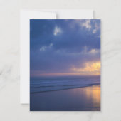 シルエットフィッシャーマンサンセットと海ありがとう サンキューカード (裏面)